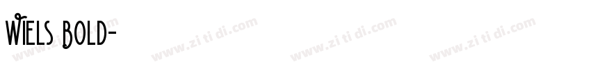 Wiels Bold字体转换